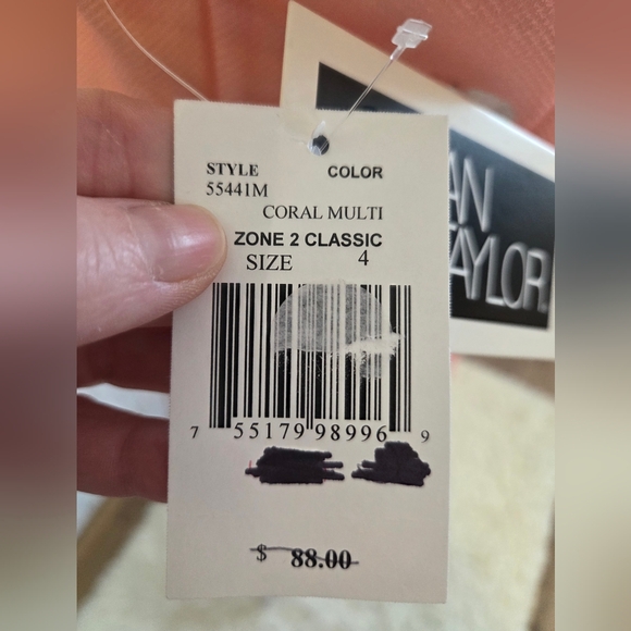 Julian Taylor Pink Flamingo V-Neck Midi Dress NWT - Picture 8 of 8